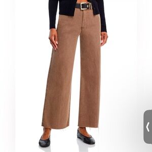 Page Anessa 31” wide leg jeans in canewood